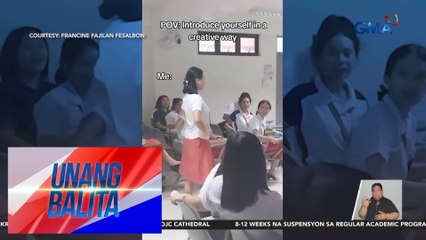 Estudyante sa Batangas, ala-beauty queen sa pagpapakilala sa kanilang klase | Unang Balita