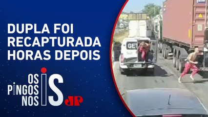 Download Video: Criminosos fogem de viatura durante congestionamento em Minas Gerais