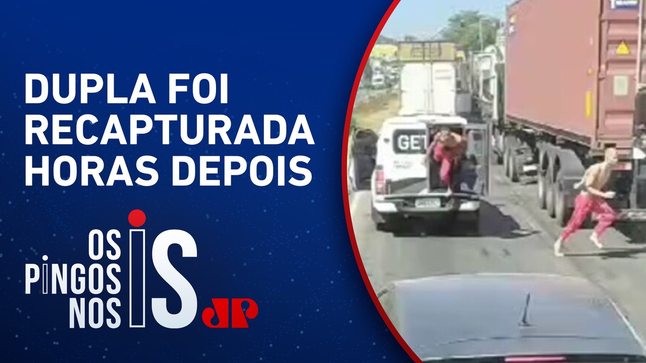 Criminosos fogem de viatura durante congestionamento em Minas Gerais