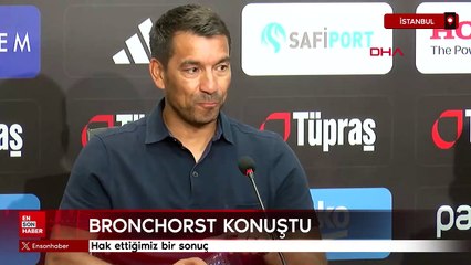 Giovanni van Bronchorst: Hak ettiğimiz bir sonuç