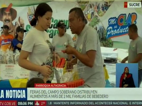 Sucre | Ciudadanos son favorecidos con la distribución de 7 mil 477 toneladas de proteína