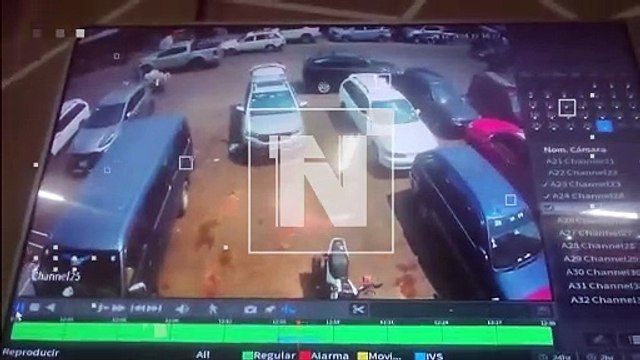 Roban motocicleta en el parqueo del mercado Antiguo Abasto