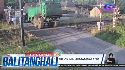 Tren, sumalpok sa truck na humambalang sa riles; 2, sugatan | Balitanghali