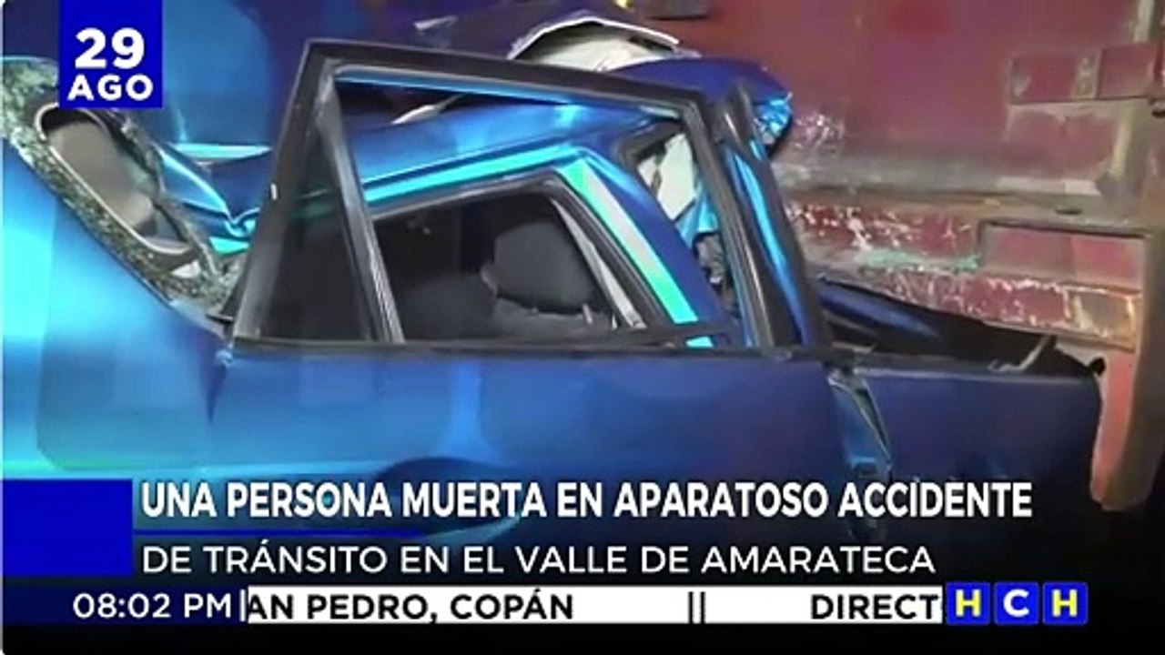 Fatal accidente vial deja una persona muerta en carretera al norte del país
