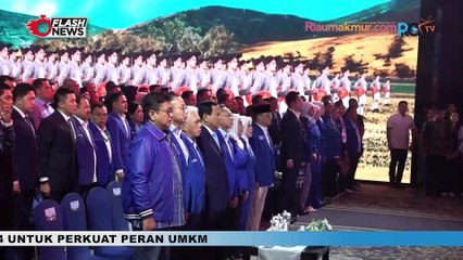 Prabowo Hadiri Penutupan Kongres ke 6 PAN
