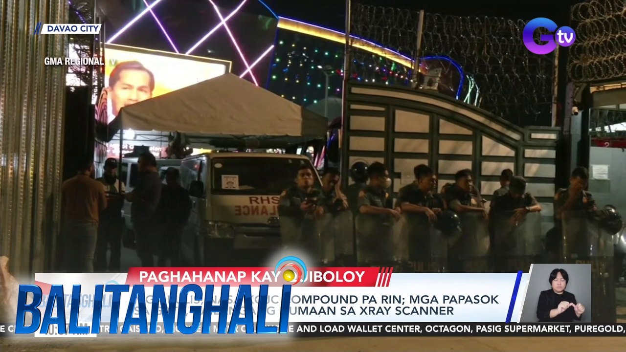Mga pulis, nasa KOJC compound parin; mga papasok sa gate, kailangang dumaan sa xray scanner | Balitanghali