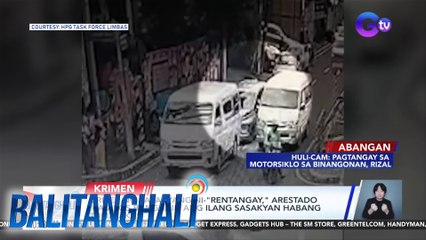 Driver ng sasakyang ni-"rentangay," arestado matapos banggain ang ilang sasakyan habang tumatakas | Balitanghali