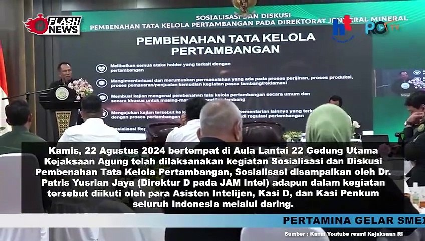 Kejaksaan Agung Gelar Sosialisasi Dan Diskusi Pembenahan Tata Kelola Pertambangan