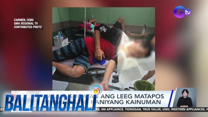Lalaki, sugatan ang leeg matapos malaslas ng kaniyang kainuman | Balitanghali