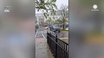 Hail pounds Northern Virginia