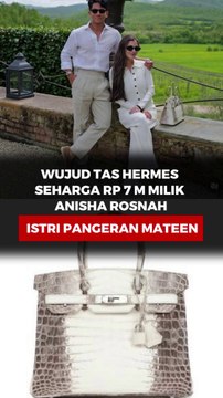 WUJUD TAS HERMES SEHARGA RP 7 MILLIAR MILIK ANISHA ROSNAH ISTRI PANGERAN MATEEN