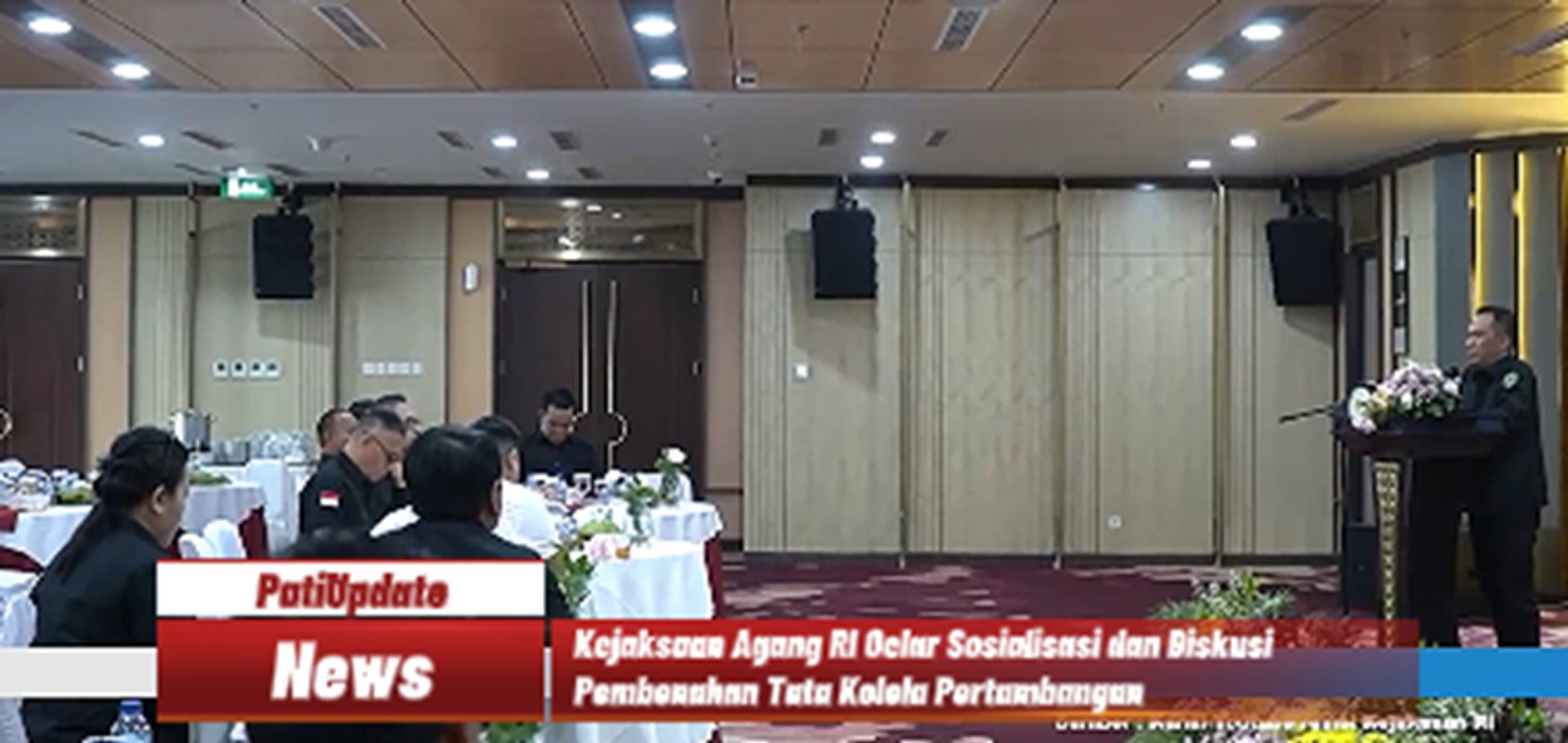 Kejaksaan Agung RI Gelar Sosialisasi dan Diskusi Pembenahan Tata Kelola Pertambangan