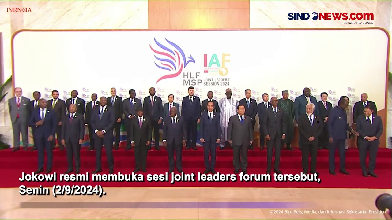 Jokowi Buka Forum Indonesia-Afrika 2024 di Bali