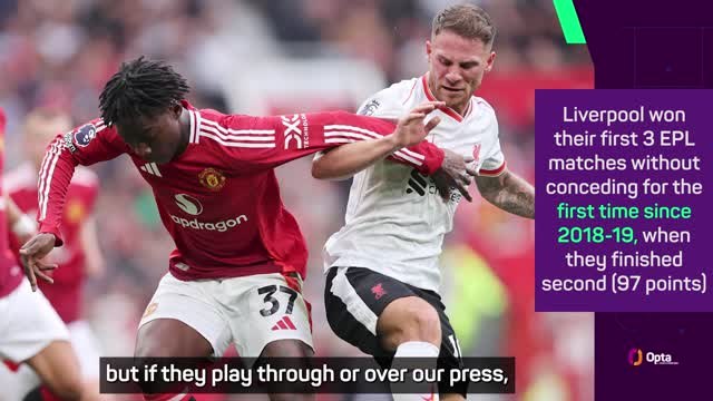 Slot hails Liverpool's work rate in Man United thumping