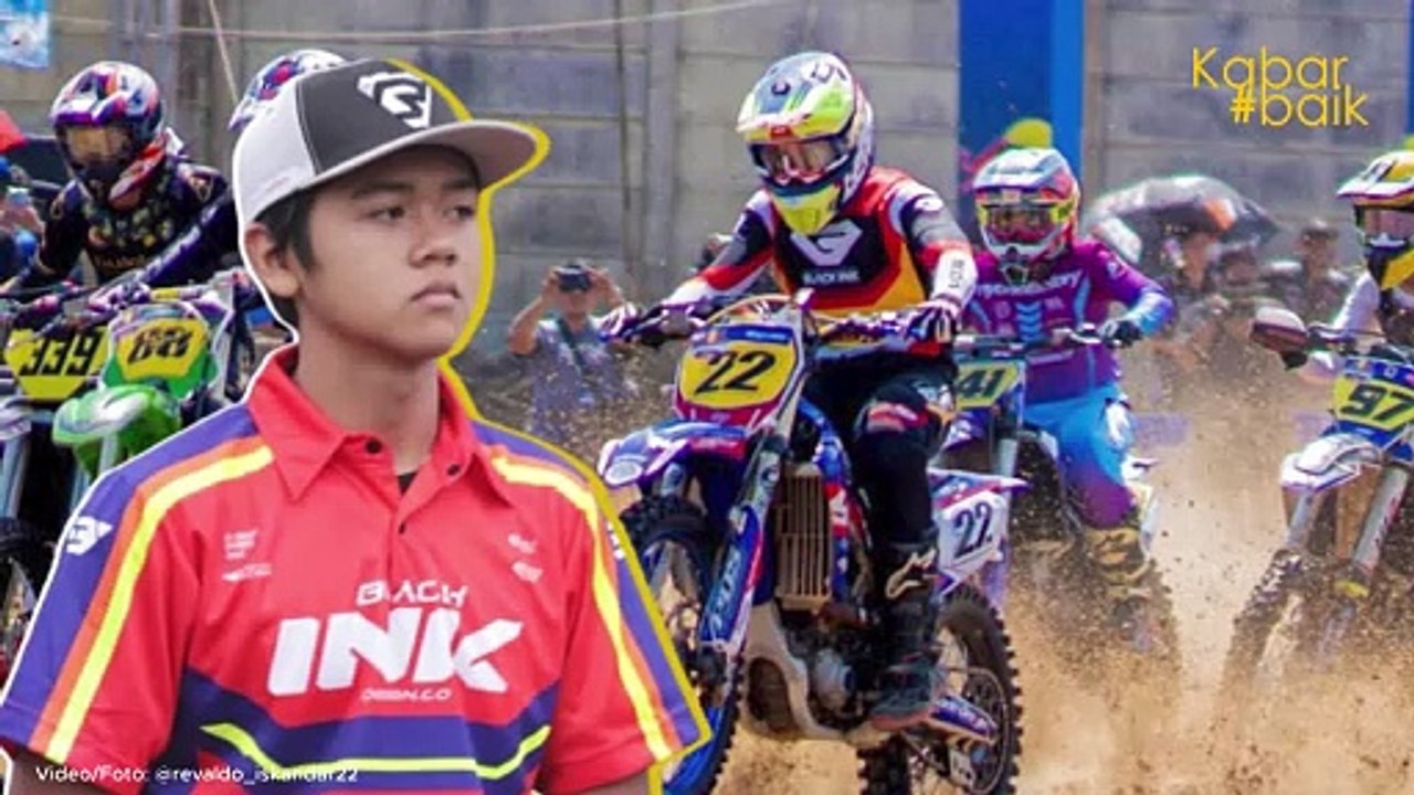REVALDO ISKANDAR, PEMBALAP MOTOR KROS SUKABUMI SABET 6 GELAR JUARA, KEJUARAAN OPEN GRASSTRACK SUKABUMI NGABUMI 2024