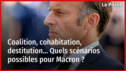 Coalition, cohabitation, destitution… Quels scénarios possibles pour Macron ?