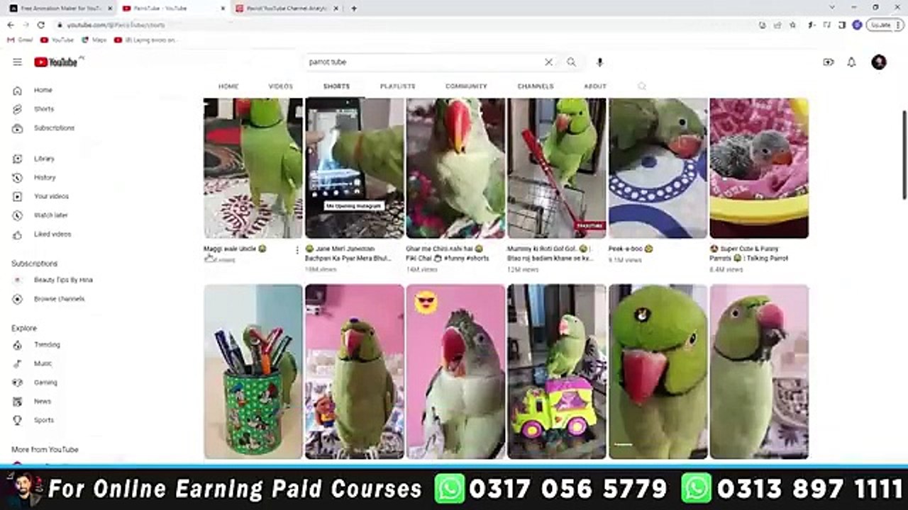 How to Start Earning Money Online By Making Cartoon YouTube Shorts