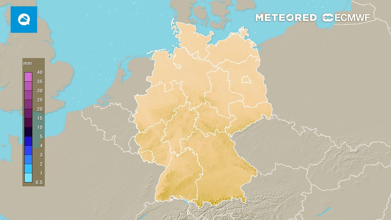 An einer Wettergrenze fällt in den kommenden Stunden zeitweise Regen: Es gibt Schauer und Gewitter