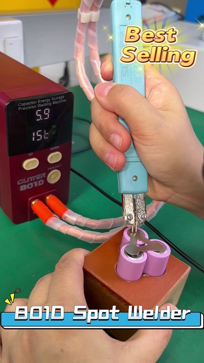 801D spot welder was welding with 71A spot welding pen