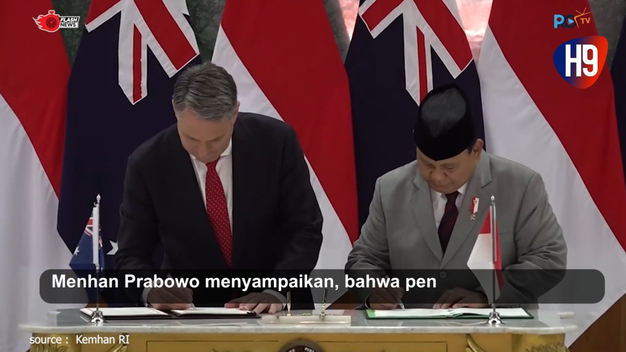 Momen Penandatanganan Perjanjian Kerjasama Pertahanan Indonesia -Australia