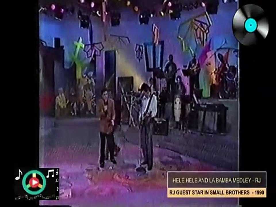 HELE-HELE & LA BAMBA MEDLEY - RJ with Janno Gibbs and Ogie Alcasid - RJ's Guest Star in Small Brothers (1990)