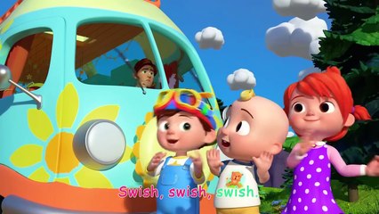 Wheels on the Camper Van _ #CoComelon Nursery Rhymes & Kids Songs