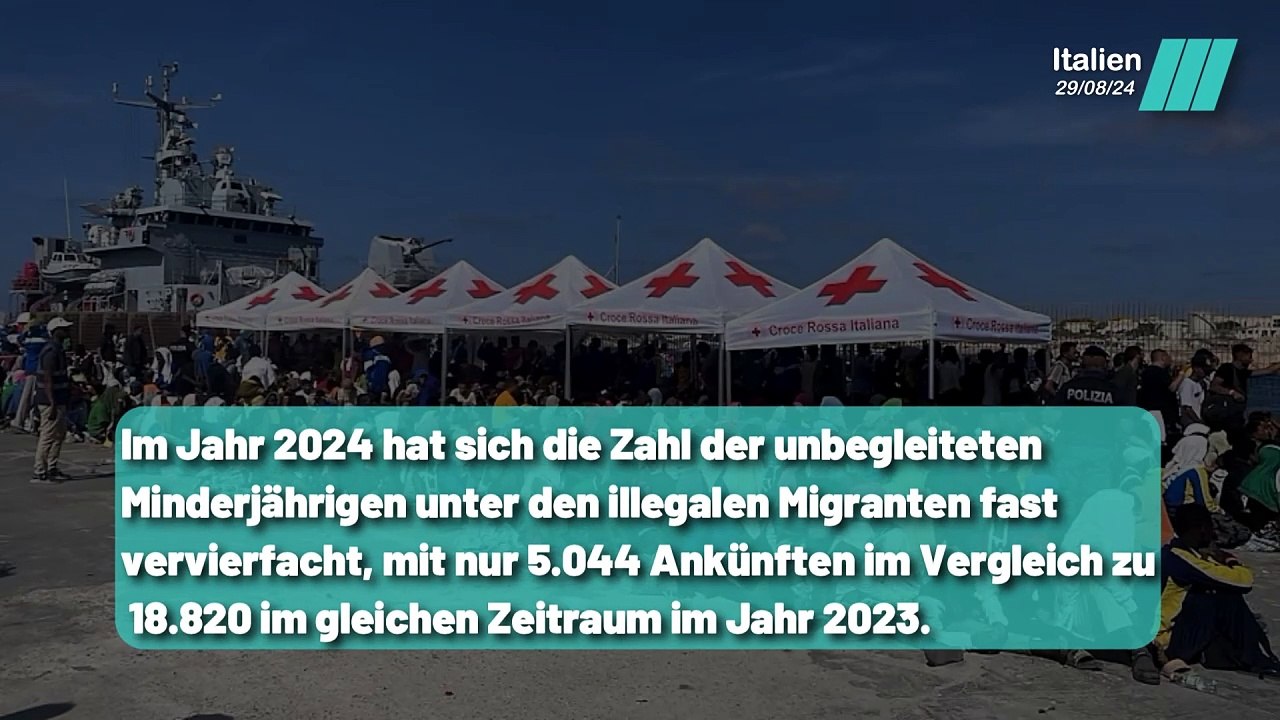 Italien reduziert die Ankunft illegaler Migranten um 65 %