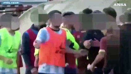 Caserta, rissa in campo: 17 anni complessivi di Daspo a calciatori e dirigenti