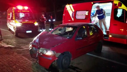 Palio atinge fachada de loja e deixa quatro feridos no bairro Periolo