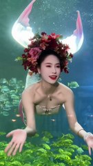 The Mermaid is so beautiful #mermaid #beautiful #divinggirl #shorts