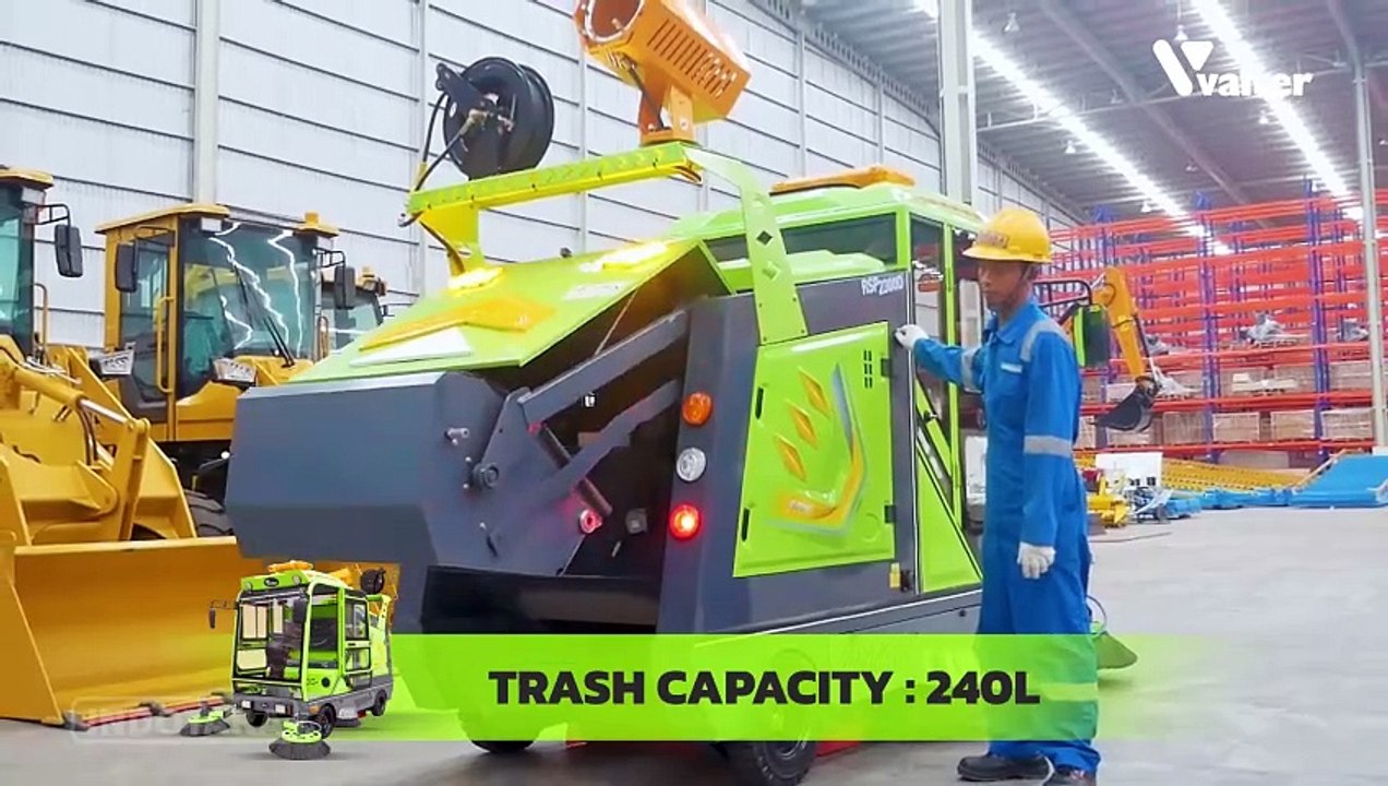 MOBIL PENYAPU SKALA PERUMAHAN DAN PERGUDANGAN, VALTER RIDE ON SWEEPER AUTO DUMPING VTR-RSP2300D