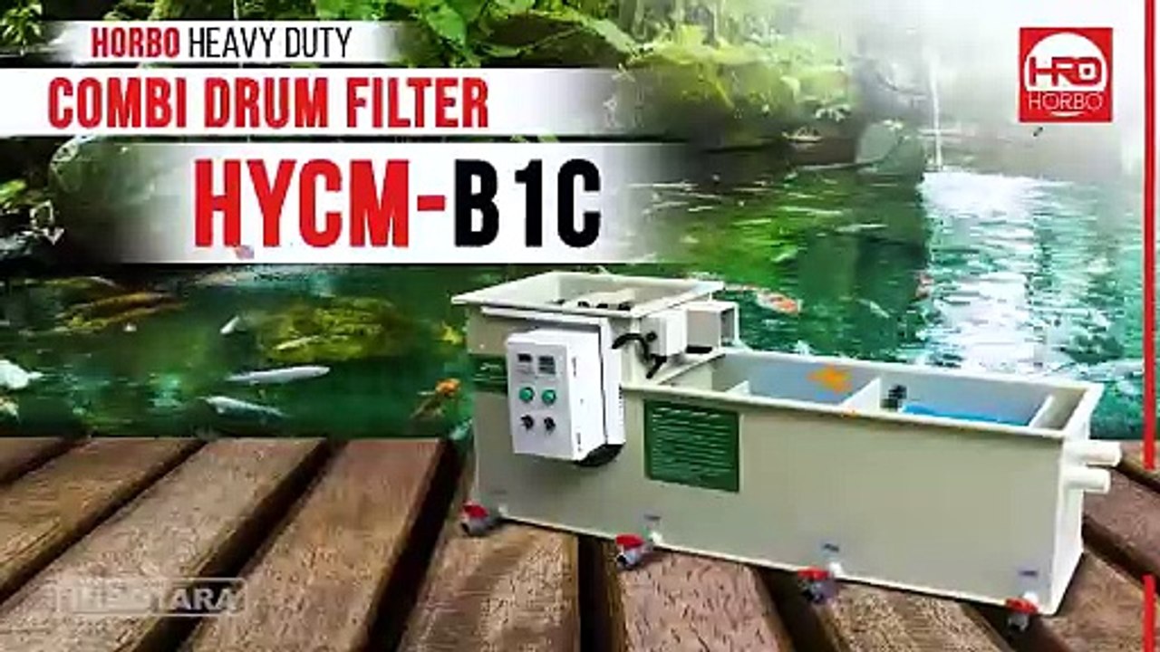 HORBO COMBI DRUM FILTER - HYCM-B1C DILENGKAPI UV STERILIZER PEMBUNUH BAKTERI