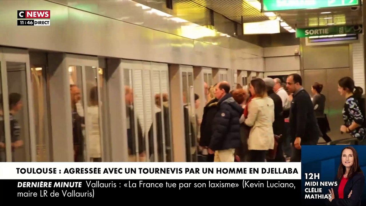 Toulouse: Une femme attaquée à coup de tournevis dans le métro par un homme en djellaba car elle s’était assise à côté de lui - VIDEO