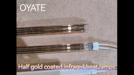 11*23mm 600mm 240v 4000w halogen infrared heating lamp