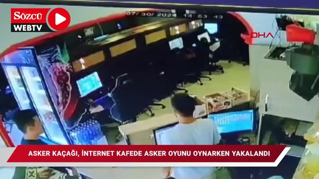 Asker kaçağı, internet kafede asker oyunu oynarken yakalandı