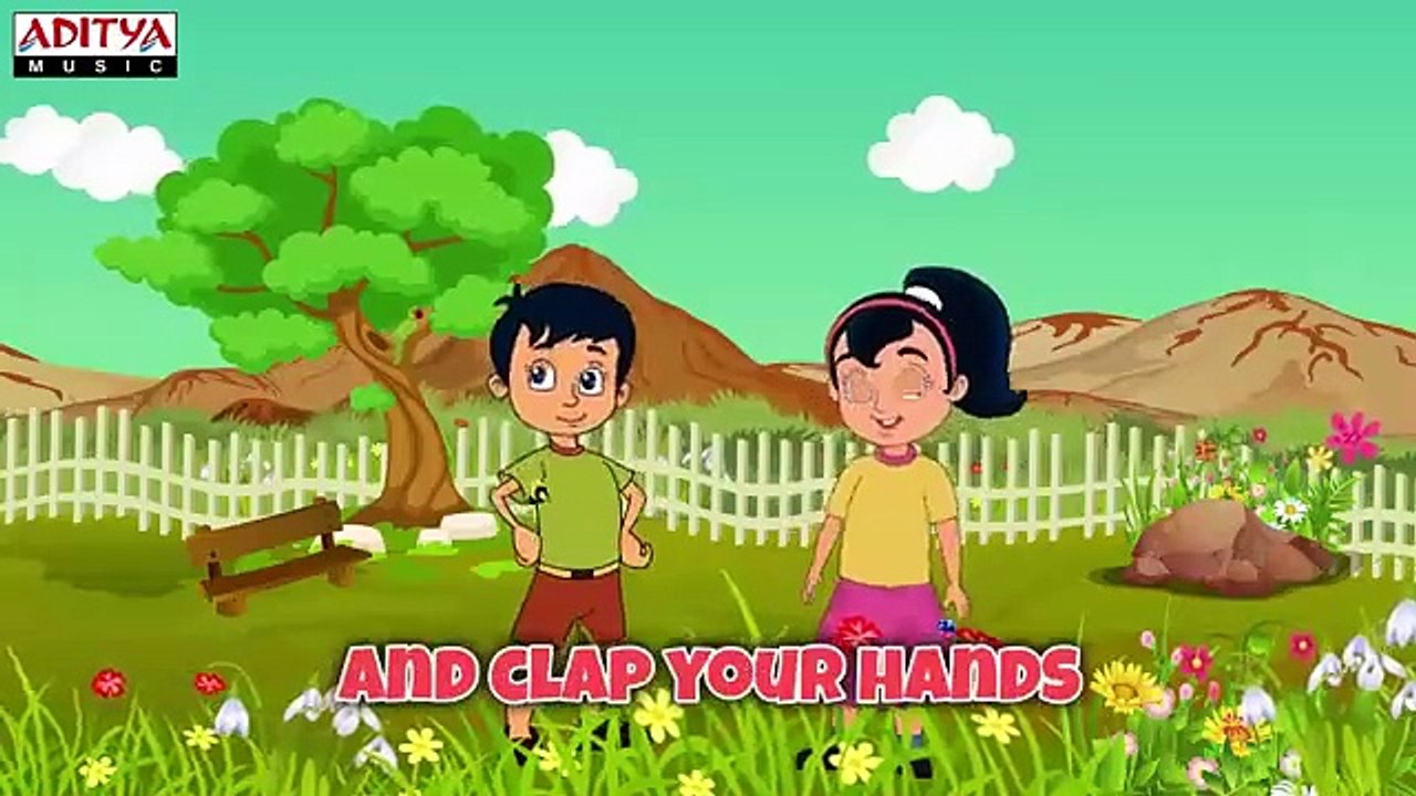 Clap Your Hands with Lyrics __ Popular English Nursery Rhymes for Kids