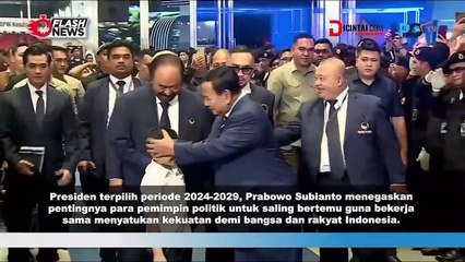 Prabowo Serukan Persatuan di Kongres Partai Nasdem: Cari Titik Pertemuan, Bukan Perbedaan