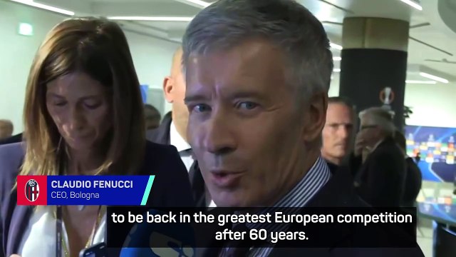 Bologna CEO celebrates Champions League return after 60 years: 'A Long Journey Full of Emotions'