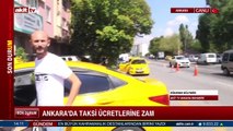 Ankara'da taksi ücretlerine zam