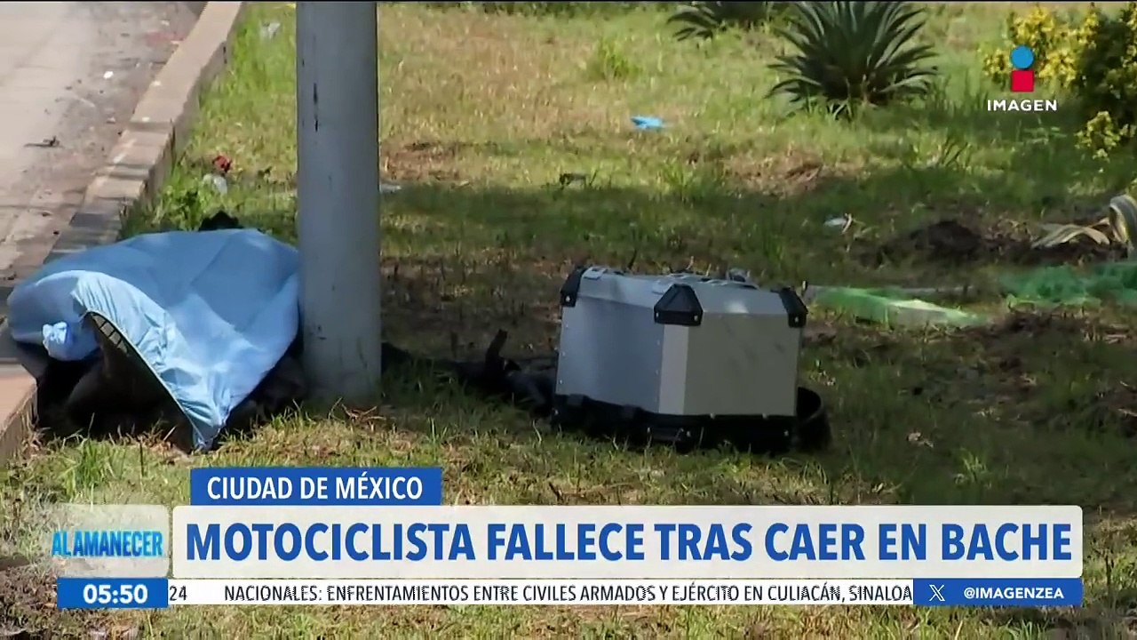Motociclista fallece tras caer en un bache en la CDMX - Vídeo Dailymotion