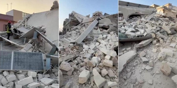 Crolla edificio con supermercato nella notte: tragedia sfiorata (30.08.24)