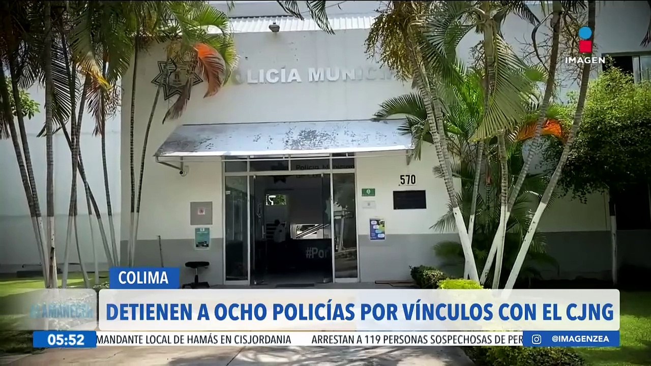 Detienen a ocho policías de Colima por mantener vínculos con el CJNG