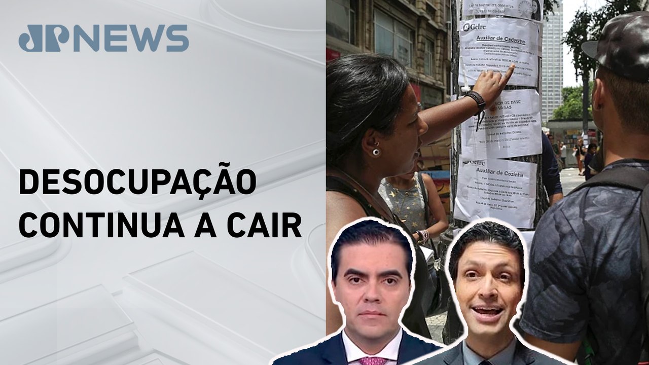 Taxa de desemprego cai para 6,8% no trimestre encerrado em julho; Ghani e Vilela analisam