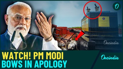 Modi Bows in Apology:  Says Sorry' to 14 Crore Maharashtrians Amid Shivaji Statue Row