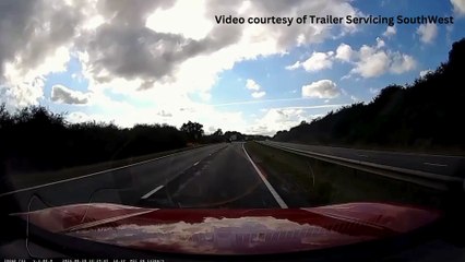 Trailer Serving SouthWest caught this motorist driving eastwards on the westbound carriageway