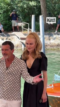 L'arrivée triomphale de Nicole Kidman et Antonio Banderas à la Mostra de Venise