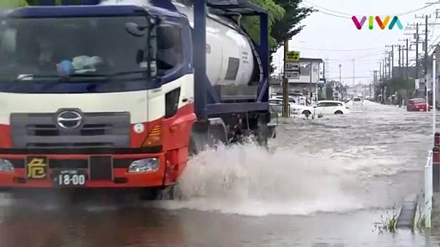 Jepang Dihajar Angin Topan Shanshan, 3 Orang Tewas