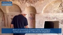 Abren al público por primera dos tumbas de 1700 años de antigüedad descubiertas en una ciudad de Israel