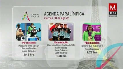 Agenda de competencias mexicanas del 30 de agosto en los Juegos Paralímpicos de París 2024