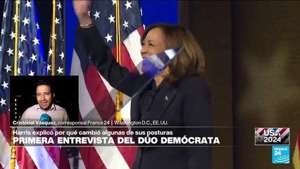 Informe desde Washington: los que dijo Kamala Harris en la primera entrevista de su campaña